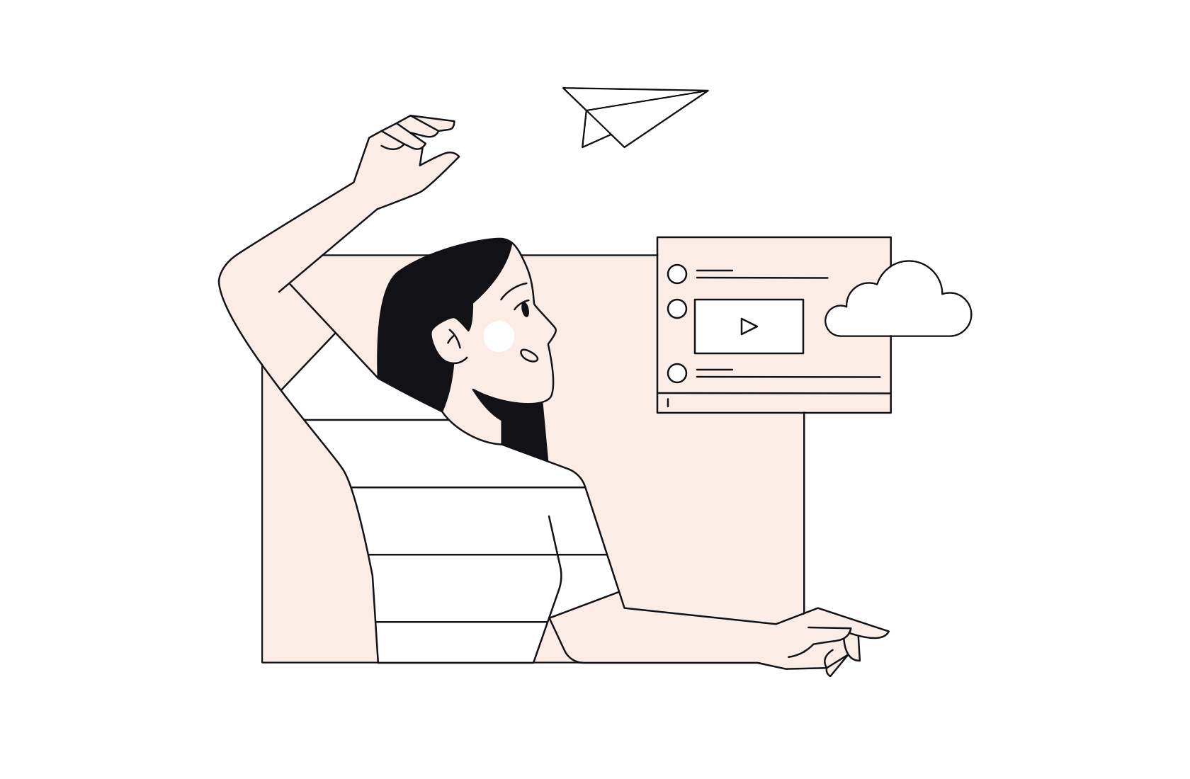 send, email, paper plane, telegram illustration